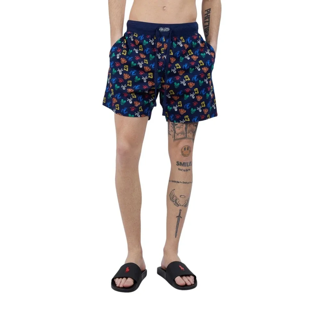 Polo Ralph Lauren All Over Athletic Print Knit Sleep Shorts Men's Size Medium